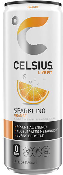 Celsius Live Fit Sparkling Orange Energy Drink