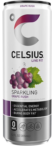 Celsius Live Fit Sparkling Grape Rush Energy Drink