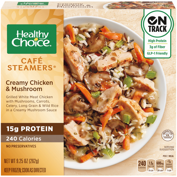 Healthy Choice Cafe Steamers Creamy Chicken & Mushroom Frozen Meal