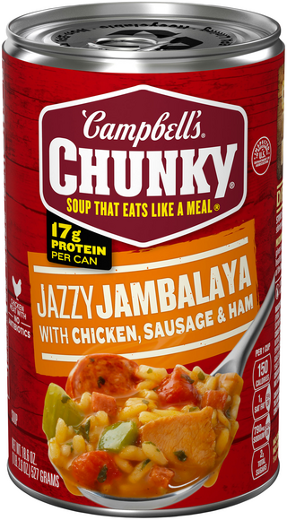Campbell's Chunky Jazzy Jambalaya with Chicken Sausage & Ham Soup