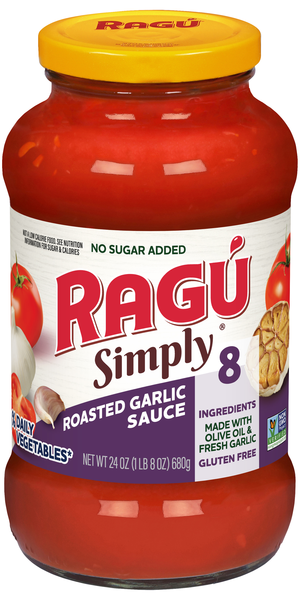 RAGU Simply No Sugar Added Roasted Garlic Pasta Sauce