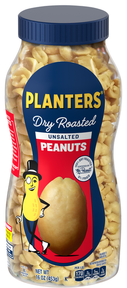 Planters Peanuts Dry Roasted Unsalted