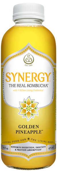GT's Synergy Organic Golden Pineapple Raw Kombucha