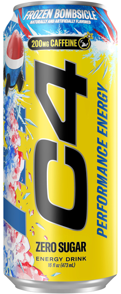 Cellucor C4 Energy Carbonated Drink Zero Sugar Frozen Bombsicle