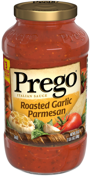 Prego Roasted Garlic Parmesan Italian Pasta Sauce