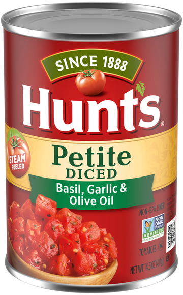 Hunt's Petite Diced Tomatoes with Basil Garlic & Olive Oil