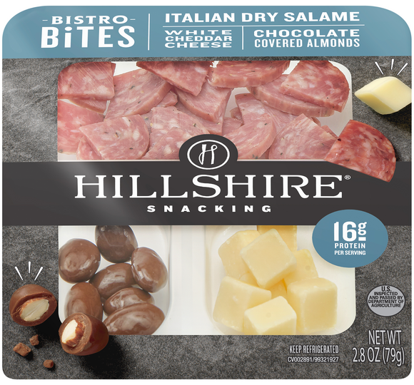 Hillshire Snacking Bistro Bites Italian Dry Salame White Cheddar Cheese