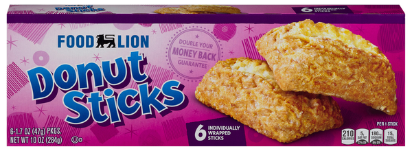 Food Lion Donut Sticks - 6 ct