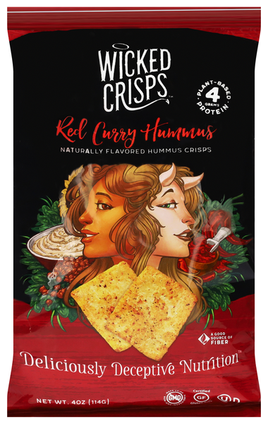 Wicked Crisps Red Curry Hummus Crisps