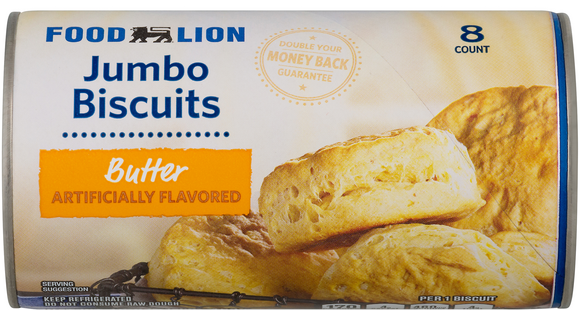 Food Lion Jumbo Butter Biscuits - 8 ct