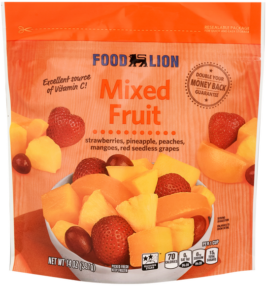 Food Lion Mixed Fruit Frozen