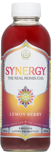GT's Synergy Organic Lemon Berry Raw Kombucha