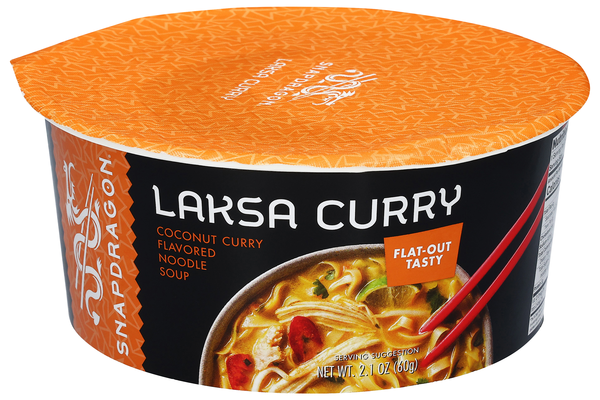Snapdragon Laksa Curry Flavored Noodle Soup Bowl