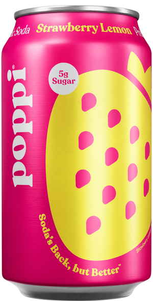 Poppi Prebiotic Strawberry Lemon Soda