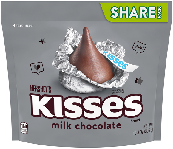 Hershey's KISSES Milk Chocolate Candy Share Pack