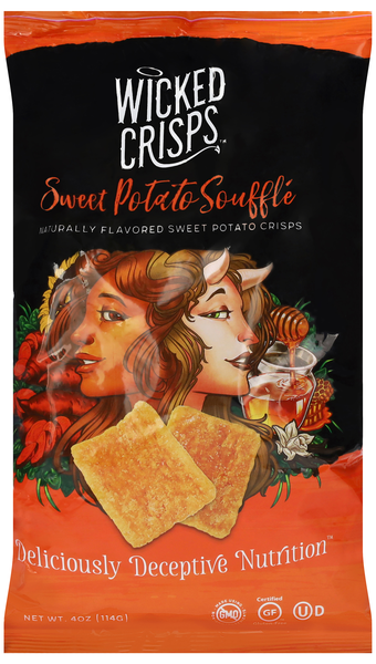 Wicked Crisps Gluten Free Sweet Potato Souffle Crisps