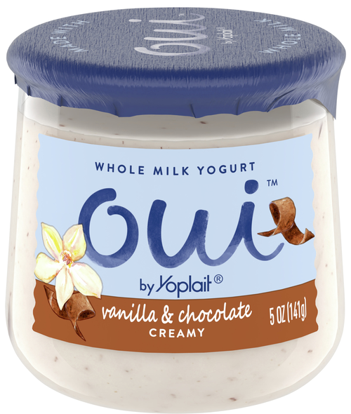 Oui by Yoplait Whole Milk Creamy Vanilla & Chocolate Yogurt