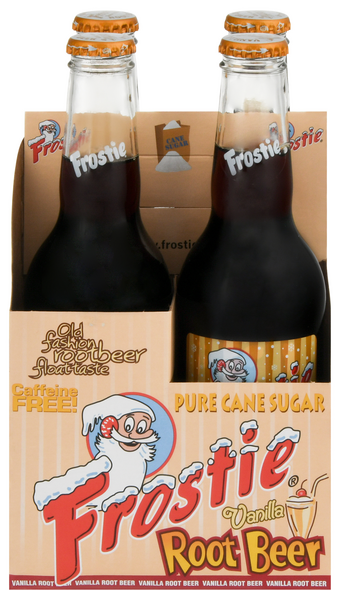 Frostie Pure Cane Sugar Vanilla Root Beer Caffeine Free - 4 pk
