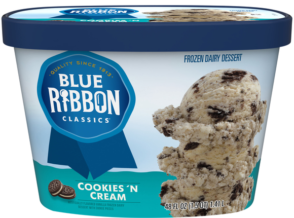 Blue Ribbon Classics Cookies 'N Cream Frozen Dairy Dessert