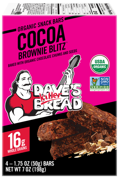 Dave's Killer Bread Organic Cocoa Brownie Blitz Snack Bars - 4 ct
