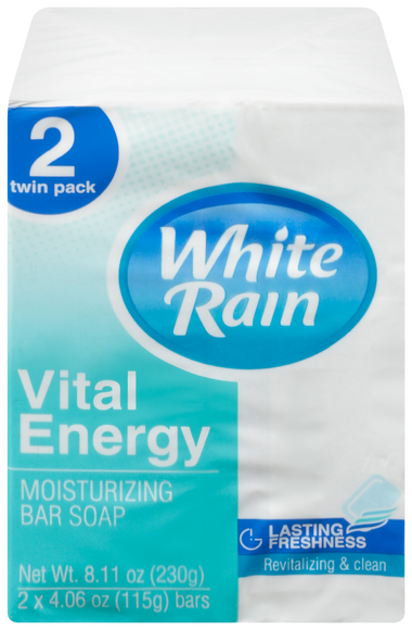 White Rain Vital Energy Moisturizing Soap Bar - 2 ct