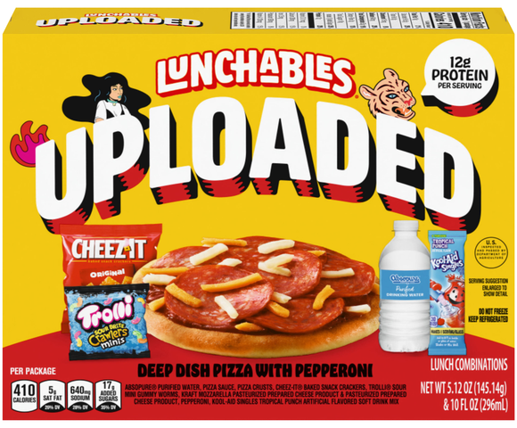 Lunchables Uploaded Deep Dish Pizza with Pepperoni