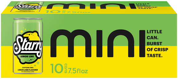 Starry Lemon Lime Soda Caffeine Free Mini - 10 pk