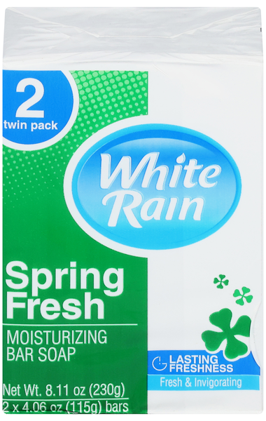 White Rain Spring Fresh Moisturizing Soap Bar - 2 ct