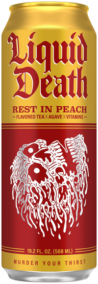 Liquid Death Rest In Peach Iced Tea