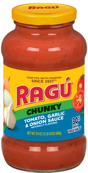 RAGU Chunky Tomato Garlic & Onion Pasta Sauce