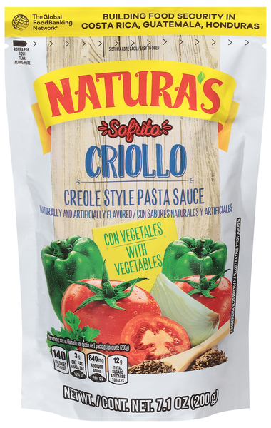 Natura's Sofrito Criollo Creole Style Pasta Sauce with Vegetables