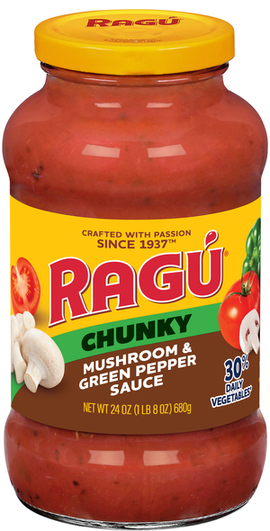RAGU Chunky Mushroom & Green Pepper Pasta Sauce