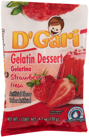 D'Gari Gelatin Dessert Strawberry
