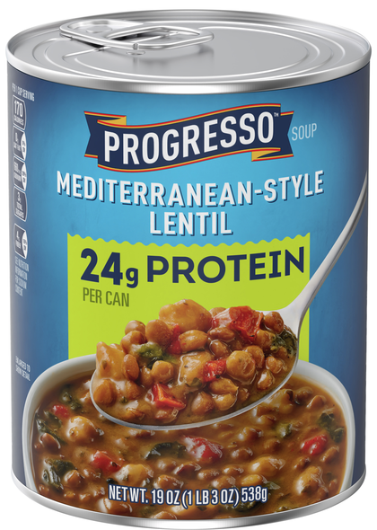 Progresso 24g Protein Mediterranean-Style Lentil Soup