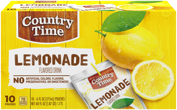 Country Time Lemonade Pouches - 10 pk