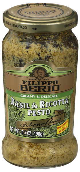 Filippo Berio Basil & Ricotta Pesto Pasta Sauce