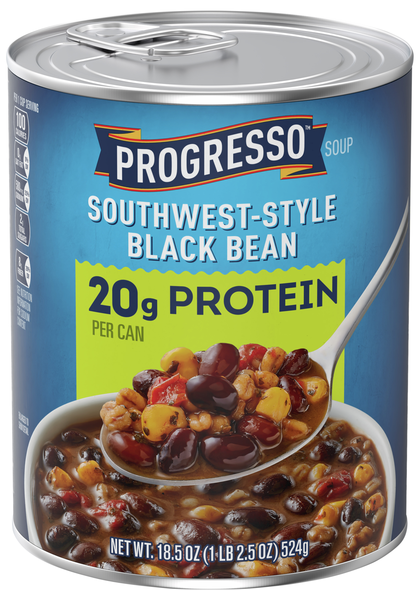 Progresso 20g Protein Southwest-Style Black Bean Soup
