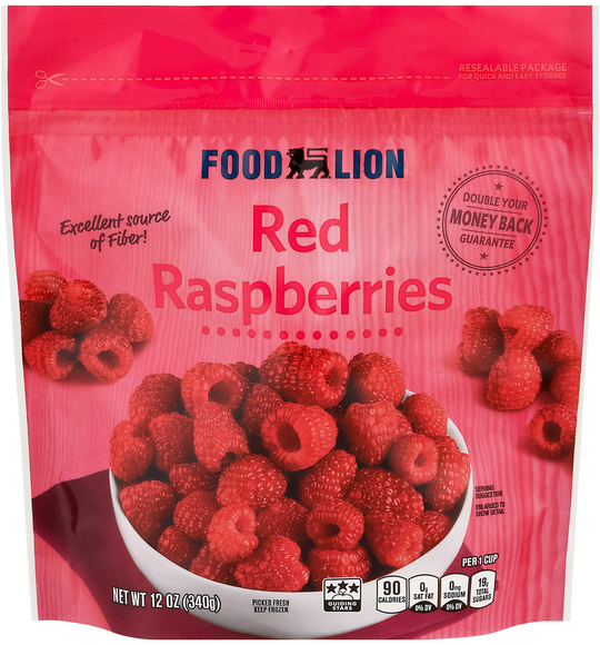 Food Lion Red Raspberries Frozen