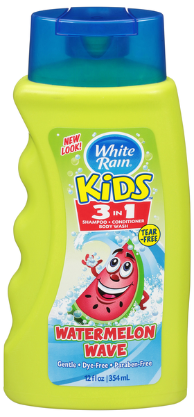 White Rain Kids Watermelon Wave 3-in-1 Shampoo + Conditioner + Body Wash