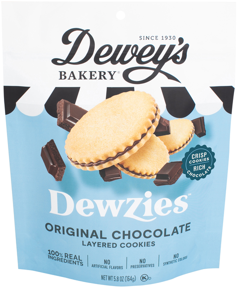 Dewey's Bakery Dewzies Original Chocolate Layered Cookies