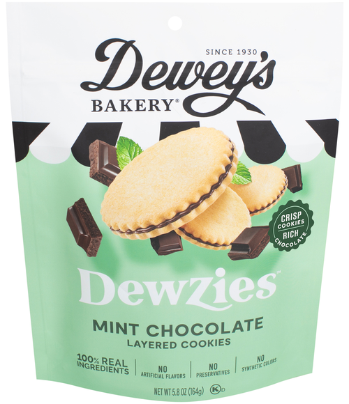 Dewey's Bakery Dewzies Mint Chocolate Layered Cookies