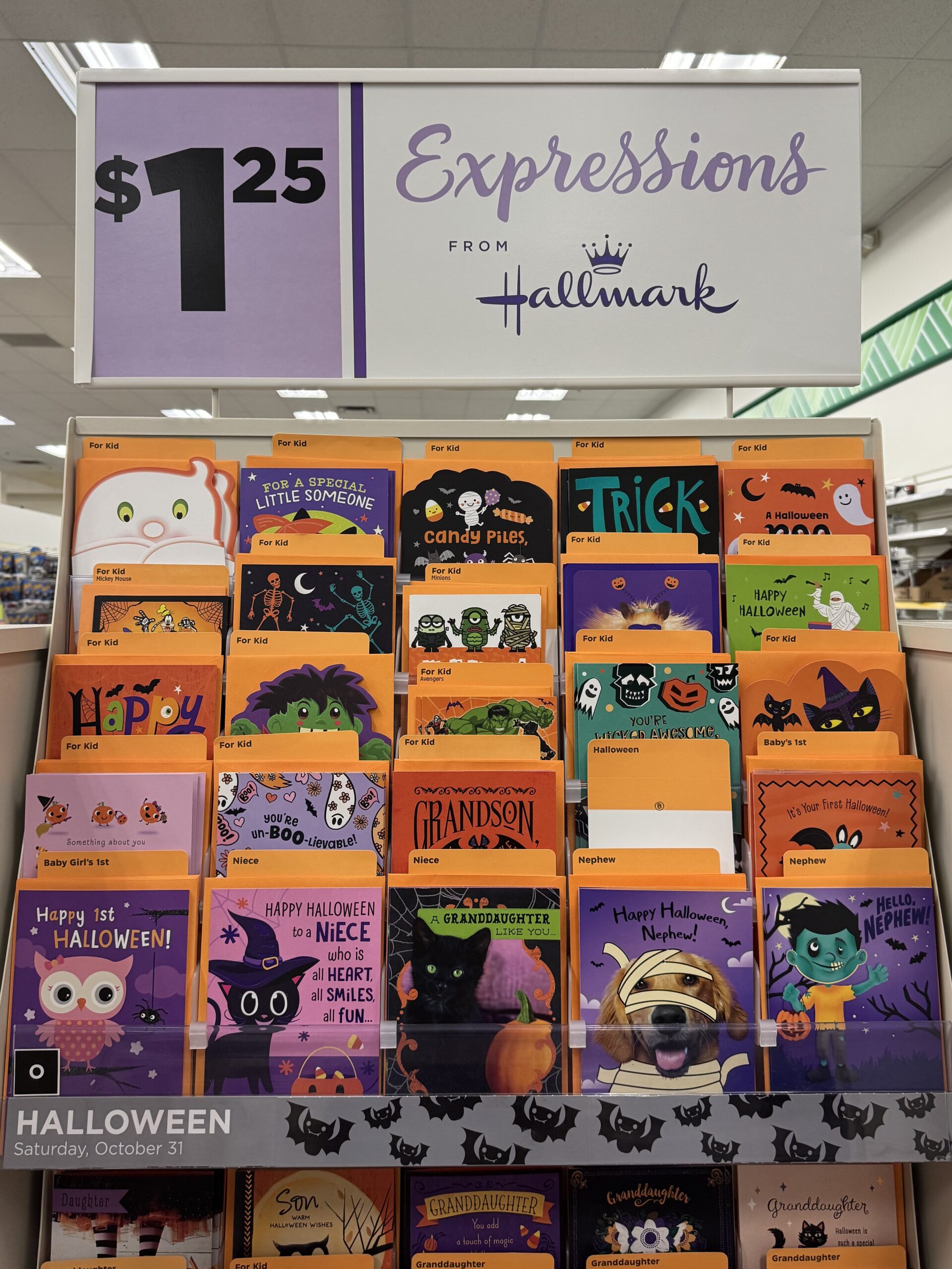 Halloween Greeting Cards - in store