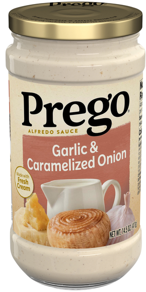 Prego Garlic & Caramelized Onion Alfredo Pasta Sauce