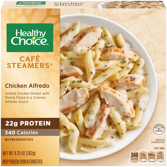 Healthy Choice Cafe Steamers Chicken Alfredo Frozen Meal
