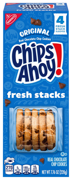 Nabisco Chips Ahoy! Fresh Stacks Original Chocolate Chip Cookies - 4 ct