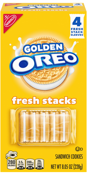 OREO Fresh Stacks Golden Sandwich Cookies - 4 ct