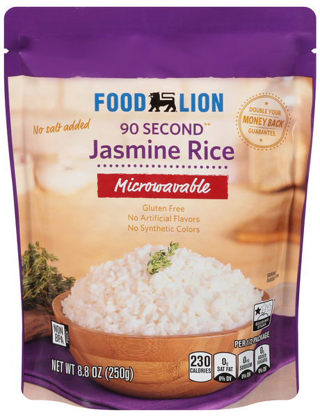 Food Lion 90 Second Microwave White Jasmine Rice