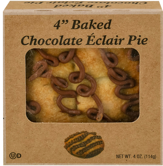 Baked Chocolate Eclair Pie 4 Inch