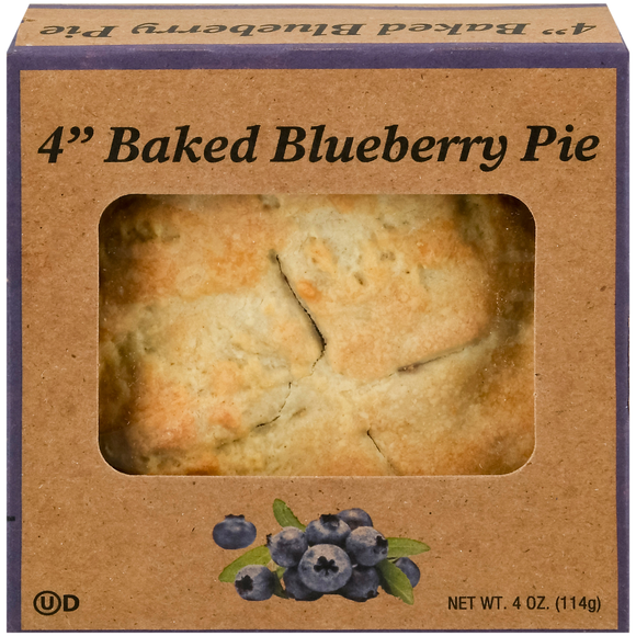 Baked Blueberry Pie 4 Inch