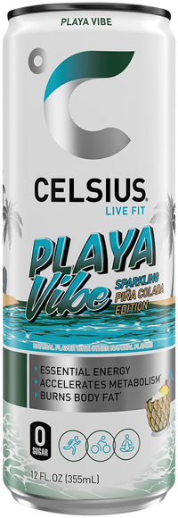 Celsius Live Fit Zero Sugar Sparkling Playa Vibe Energy Drink